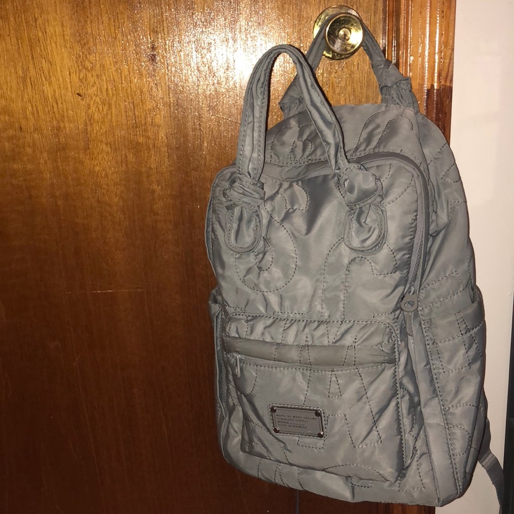 Large Grey Nylon Marc Jacobs Backpack